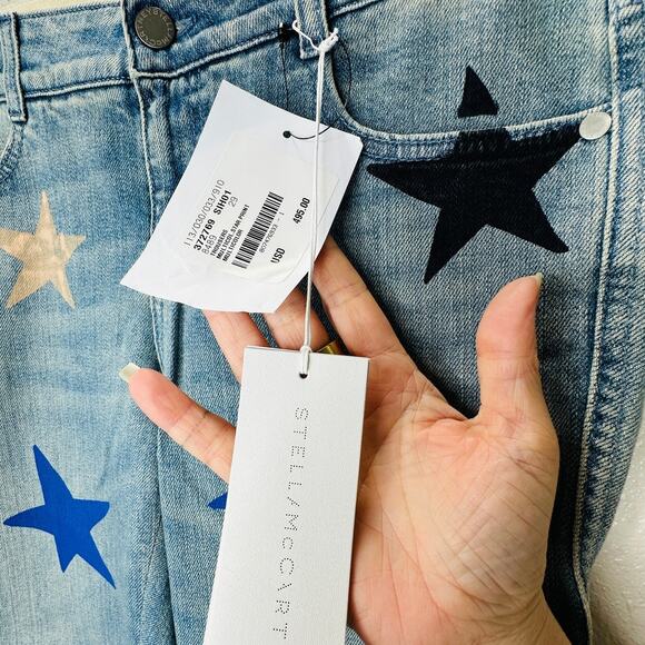 NWT Stella McCartney Blue Star Low Rise Skinny Boyfriend Jeans 29 - Picture 8 of 13